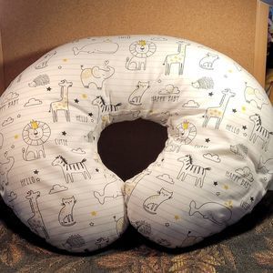 Boppy Original Feeding & Infant Support Pillow - Notebook Black & Gold